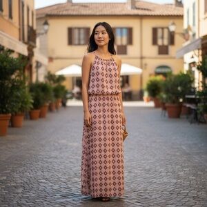 Revolve Three Eighty Two Kaden‎ Halterneck Maxi Dress NWT